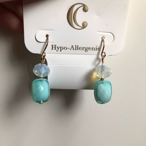Mint dangle earrings